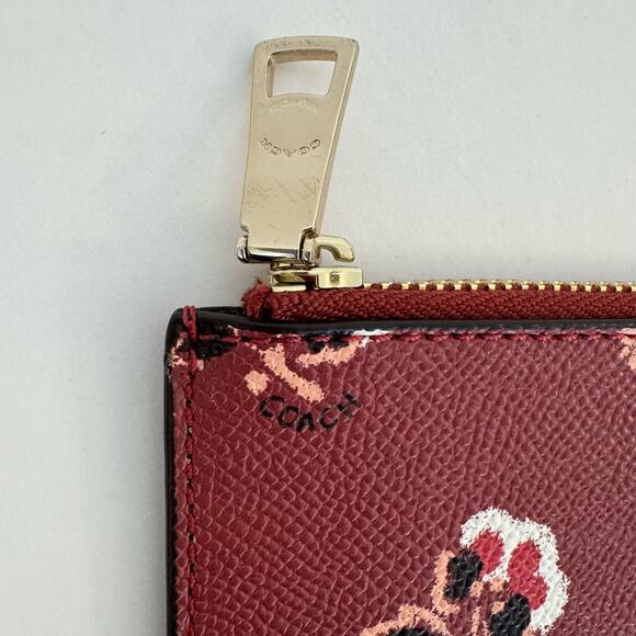 Coach Pop Slim Envelope Wallet Bramble Rose Metallic Cherry Floral F53570 - Picture 14 of 15